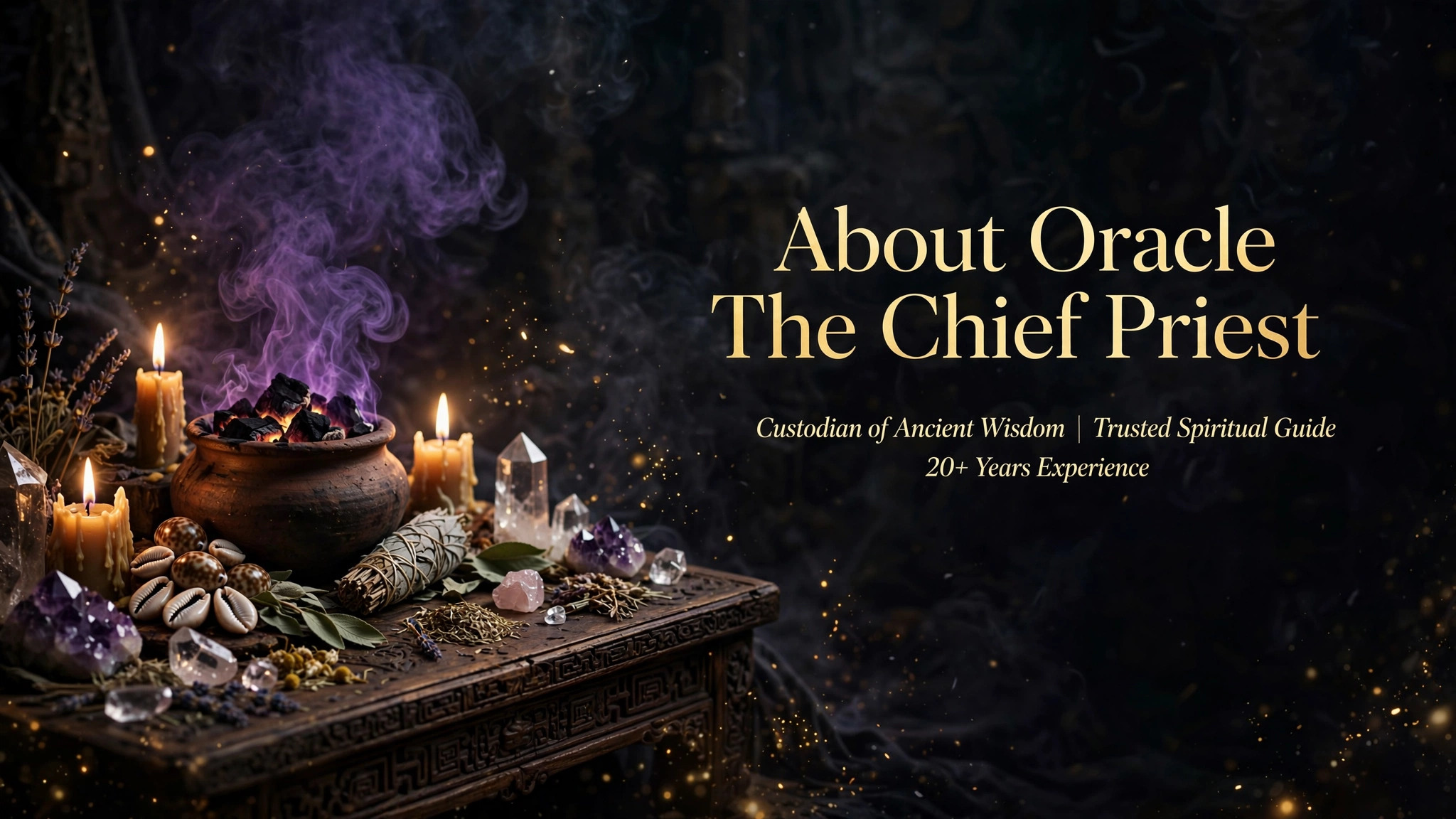 Oracle The Chief Priest — spiritual tradition and ancestral wisdom